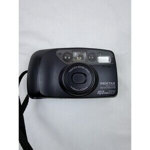 PENTAX IQZoom EZY 35mm Point & Shoot Film Camera Auto Focus Flash Black